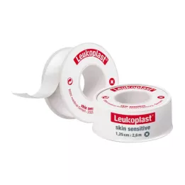LEUKOPLAST Ευαίσθητο δέρμα 1,25 cmx2,6 m με προστατευτικό δακτύλιο, 1 τεμ