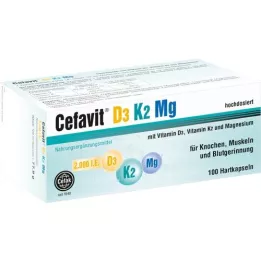 CEFAVIT D3 K2 Mg 2.000 I.U. σκληρές κάψουλες, 100 τεμάχια