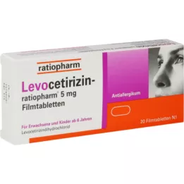 LEVOCETIRIZIN-ratiopharm 5 mg επικαλυμμένα με λεπτό υμένιο δισκία, 20 τεμάχια