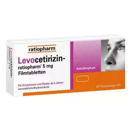 LEVOCETIRIZIN-ratiopharm 5 mg επικαλυμμένα με λεπτό υμένιο δισκία, 20 τεμάχια