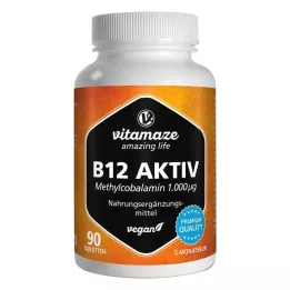 B12 AKTIV 1.000 μg vegan δισκία, 90 τεμάχια