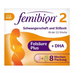 FEMIBION 2 Εγκυμοσύνη+Λοχεία χωρίς ιώδιο Kpg, 2X60 τεμ
