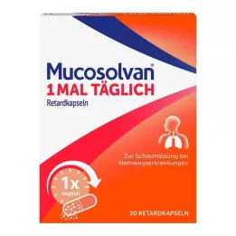 MUCOSOLVAN Κάψουλες παρατεταμένης αποδέσμευσης άπαξ ημερησίως, 20 τεμάχια