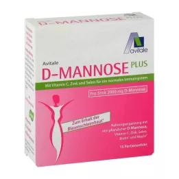 D-MANNOSE PLUS Στικ 2000 mg με βιταμίνες και μέταλλα, 15X2.47 g