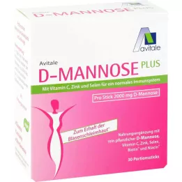 D-MANNOSE PLUS Στικ 2000 mg με βιταμίνες και μέταλλα, 30X2.47 g