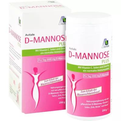D-MANNOSE PLUS 2000 mg σκόνη με βιταμίνες και μέταλλα, 250 g