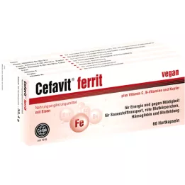 CEFAVIT Σκληρές κάψουλες φερρίτη, 60 τεμάχια