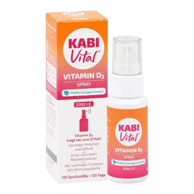 Kabivital 2.000 Δηλ. D3 Spray Flavor Peppermint (25 ml)