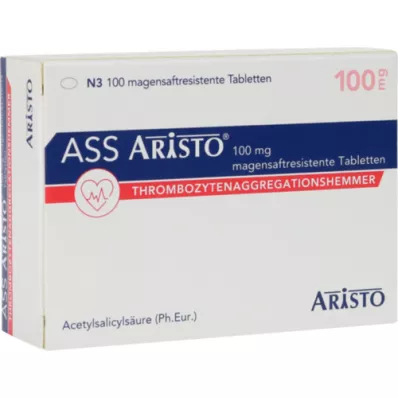 ASS Aristo 100 mg δισκία με εντερική επικάλυψη, 100 τεμάχια