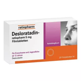 DESLORATADIN-ratiopharm 5 mg επικαλυμμένα με λεπτό υμένιο δισκία, 20 τεμάχια