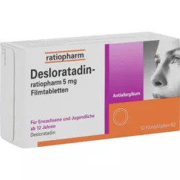 DESLORATADIN-ratiopharm 5 mg επικαλυμμένα με λεπτό υμένιο δισκία, 50 τεμάχια