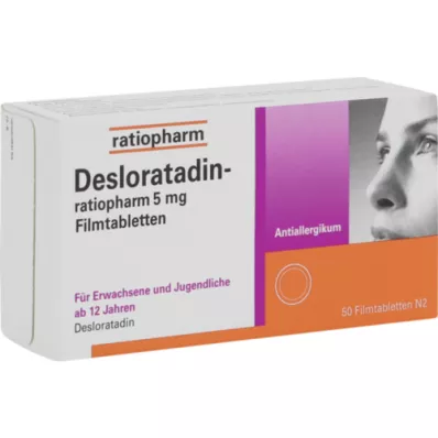 DESLORATADIN-ratiopharm 5 mg επικαλυμμένα με λεπτό υμένιο δισκία, 50 τεμάχια