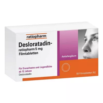 DESLORATADIN-ratiopharm 5 mg επικαλυμμένα με λεπτό υμένιο δισκία, 50 τεμάχια