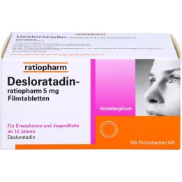 DESLORATADIN-ratiopharm 5 mg επικαλυμμένα με λεπτό υμένιο δισκία, 100 τεμάχια
