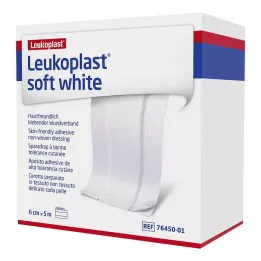 LEUKOPLAST μαλακός λευκός γύψος 6 cm x5 m σε ρολό, 1 τεμάχιο