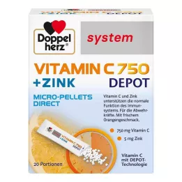 DOPPELHERZ Σφαιρίδια συστήματος Vitamin C 750 Depot, 20 τεμάχια