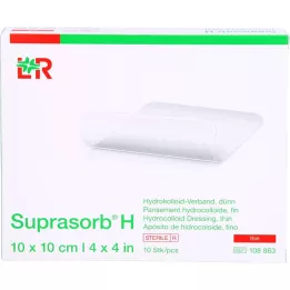 SUPRASORB H Hydrocoll.bandage thin 10x10 cm, 10 τεμάχια