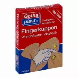 GOTHAPLAST Ελαστικά επιθέματα τραυμάτων στα άκρα των δακτύλων 2 μεγέθη, 10 τεμάχια