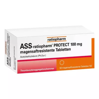 ASS-ratiopharm PROTECT 100 mg δισκία με εντερική επικάλυψη, 50 τεμάχια