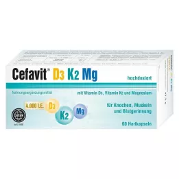 CEFAVIT D3 K2 Mg 4.000 I.U. σκληρές κάψουλες, 60 τεμάχια