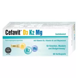 CEFAVIT D3 K2 Mg 7,000 I.U. σκληρές κάψουλες, 60 τεμάχια