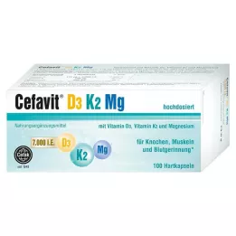 CEFAVIT D3 K2 Mg 7.000 I.U. σκληρές κάψουλες, 100 τεμάχια