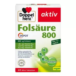 DOPPELHERZ Φολικό οξύ 800 Depot δισκία, 60 κάψουλες
