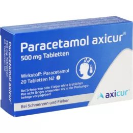 PARACETAMOL axicur 500 mg δισκία, 20 τεμάχια