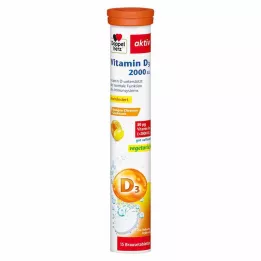 DOPPELHERZ Βιταμίνη D3 2000 I.U. αναβράζοντα δισκία, 15 τεμάχια