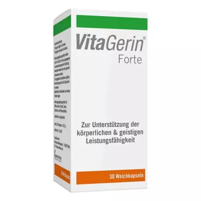 VITA GERIN Μαλακές κάψουλες Forte, 30 τεμάχια VITA GERIN Μαλακές κάψουλες Forte, 30 τεμάχια