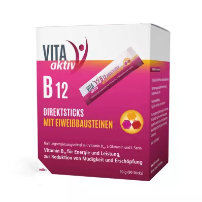 VITA AKTIV B12 direct sticks με πρωτεϊνικά δομικά στοιχεία, 90 τεμάχια
