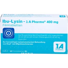 IBU-LYSIN 1A Pharma 400 mg επικαλυμμένα με λεπτό υμένιο δισκία, 10 τεμάχια