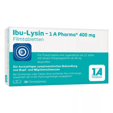 Ibu-Lysine – 1 A Pharma 400 mg επικαλυμμένα με λεπτό υμένιο δισκία, 20 τεμ