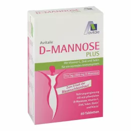 D-MANNOSE PLUS δισκία 2000 mg με βιταμίνες και μέταλλα, 60 τεμάχια