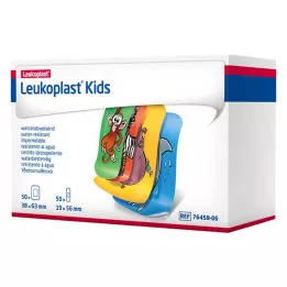 LEUKOPLAST λωρίδες παιδιών 38x63mm/19x56mm το καθένα 50 τεμάχια, 100 τεμάχια