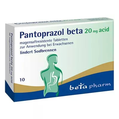 Παντοπραζόλη βήτα 20 mg γαστροανθεκτικά δισκία σε οξύ, 10 τεμ