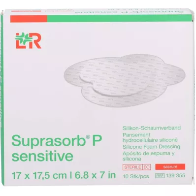 SUPRASORB P sensitive PU-Schaumv.sacr.bor.17x17,5, 10 τμχ
