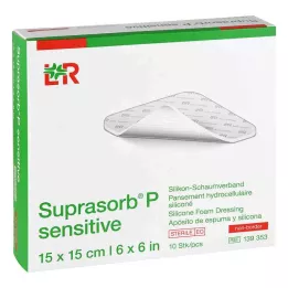 SUPRASORB Π ευαίσθητο PU-Foam v.non-bor.15x15cm, 10 τεμ