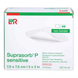 SUPRASORB Π ευαίσθητο PU-Αφρώδες υλικό v.non-bor.7,5x7,5, 10 τμχ