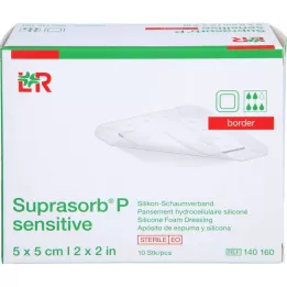 SUPRASORB Π ευαίσθητο PU-Αφρώδες πλαίσιο 5x5cm, 10 τεμ