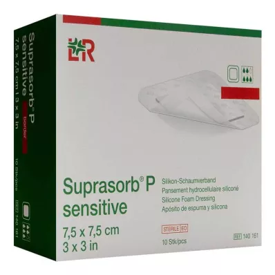 Suprasorb P sensitive PU-Schaumv.bor.lite 7,5x7,5, 10 τεμ