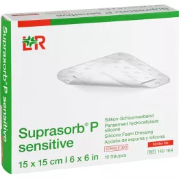 SUPRASORB Π ευαίσθητο PU-Αφρός v.bor.lite 15x15cm, 10 τεμ