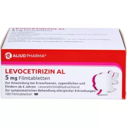LEVOCETIRIZIN AL επικαλυμμένα με λεπτό υμένιο δισκία των 5 mg, 100 τεμάχια