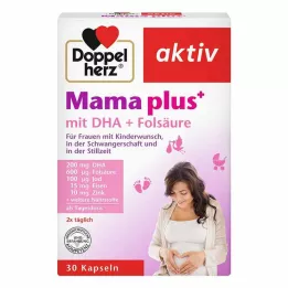 DOPPELHERZ Mum plus με DHA+κάψουλες φολικού οξέος, 30 τεμάχια