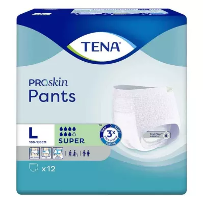 TENA Παντελόνι Παντελόνι μίας χρήσης Super L για ακράτεια, 12 τεμάχια