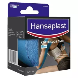 HANSAPLAST Αθλητική ταινία κινησιολογίας 5 cmx5 m μπλε, 1 τεμάχιο