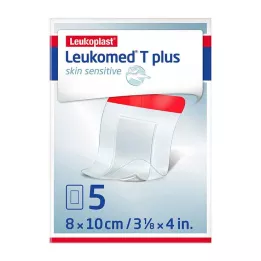 LEUKOMED T plus skin sensitive αποστειρωμένο 8x10 cm, 5 τεμάχια