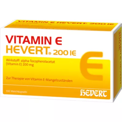 VITAMIN E HEVERT 200 I.U. μαλακές κάψουλες, 100 τεμάχια