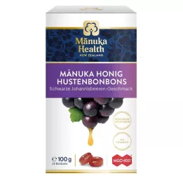 MANUKA HEALTH MGO 400+ Καραμέλα γλειφιτζούρι, μαύρο βαλσαμόχορτο, 100 g