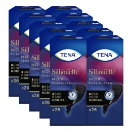TENA SILHOUETTE Εσωτερικές σερβιέτες normal noir, 26 τεμάχια